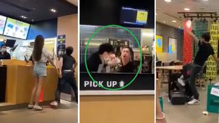 Cliente furioso ataca a trabajador de McDonald’s que le pidió ponerse la mascarilla | VIDEO