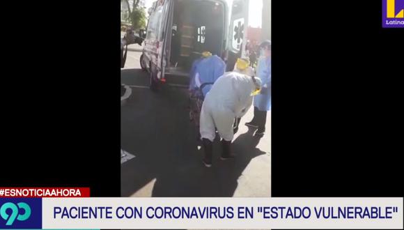 El paciente fue llevado al hospital Edgardo Rebagliati. (Latina)