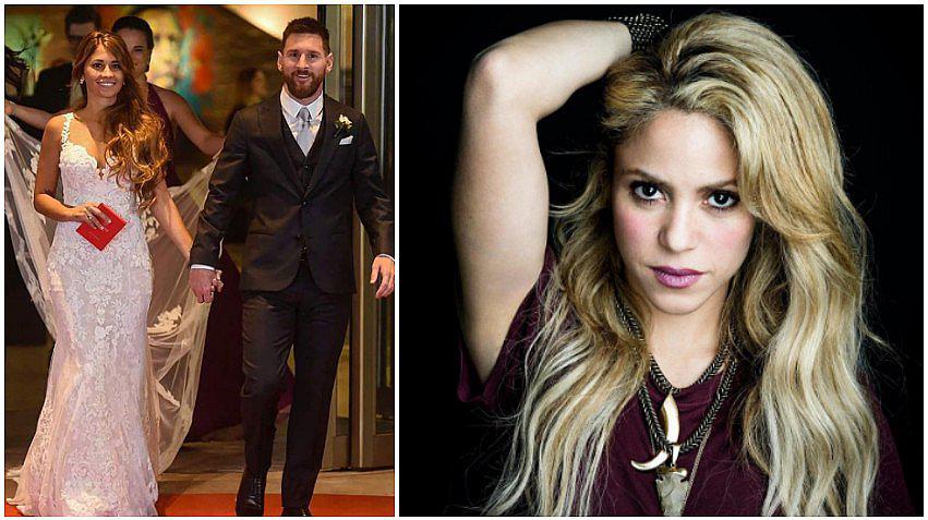 La boda de Messi y Antonella: mira el vestido de Shakira en la ceremonia (FOTO)