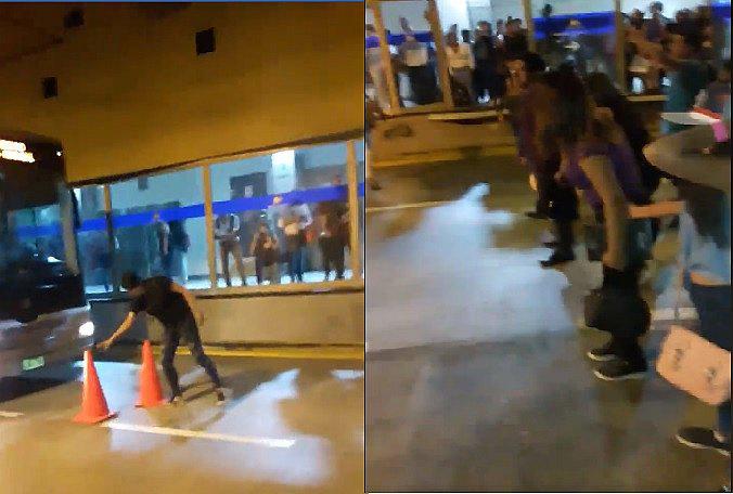 Usuarios del Metropolitano forman cadena e impiden que buses avancen