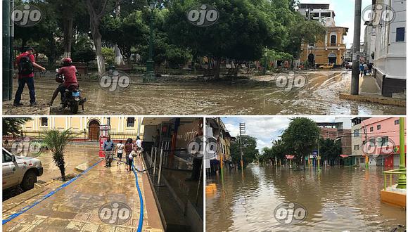 ¡Triste panorama! Así está la ciudad de Piura tras desborde por intensas lluvias (FOTOS)
