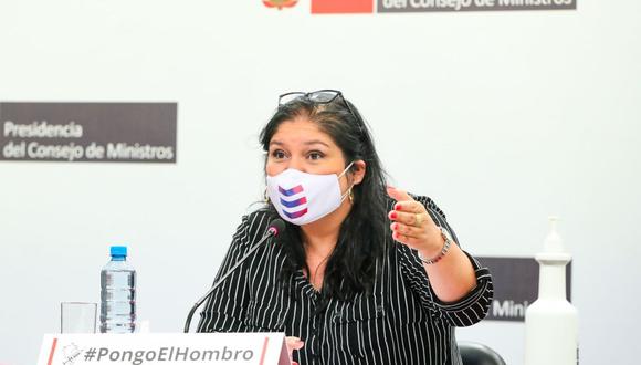 Nuria Esparch  se pronunció sobre la matanza ocurrida en la zona del Vizcatán, en el Vraem. (Foto: Andina)