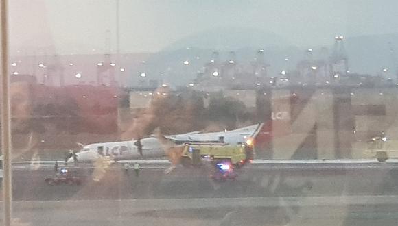 Último minuto: Avión realiza aterrizaje de emergencia en aeropuerto Jorge Chávez (VIDEO)