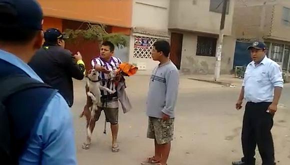 San Juan de Miraflores: Suelta a pitbull para que no intervengan su cochera [VIDEO]   