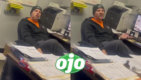 Un video viral muestra la sorpresa de un jefe al ver al empleado que renunció a su trabajo como broma por el Día de los Inocentes. | Crédito: @garrison9173 / TikTok