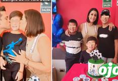 Karla Tarazona y Christian olvidan diferencias y celebran cumpleaños de su pequeño Valentino