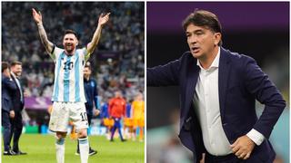 Messi no es perfecto: DT de Croacia critica a Lionel por no correr mucho y no defender