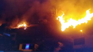 Se registró incendio forestal esta madrugada en Chaclacayo | VIDEO
