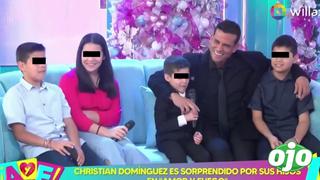 Christian Domínguez: sus hijos Camila y Valentino sorprenden con sus voces al cantar en vivo