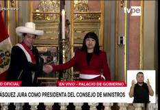 Castillo toma juramento a Mirtha Vásquez como nueva titular de la PCM