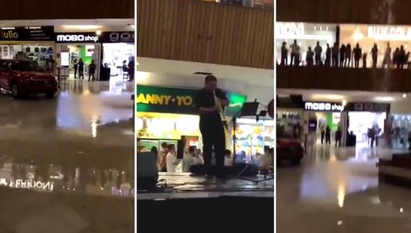 Centro comercial se inunda y músicos interpretan canción de "Titanic"│VIDEO
