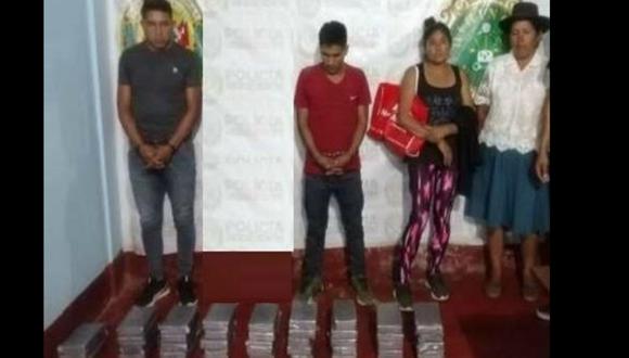 Ayacucho: La droga incautada estaba en paquetes tipo ladrillo, precintados. (Foto: PNP)