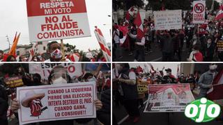 Marcha “Respeta mi voto”: Ciudadanos se manifiestan a favor de Keiko Fujimori