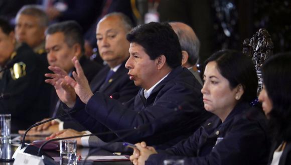 Pedro Castillo calificó como una "falsa denuncia" que no lo amilana el caso de traición a la patria en el Congreso. (Foto: Presidencia)