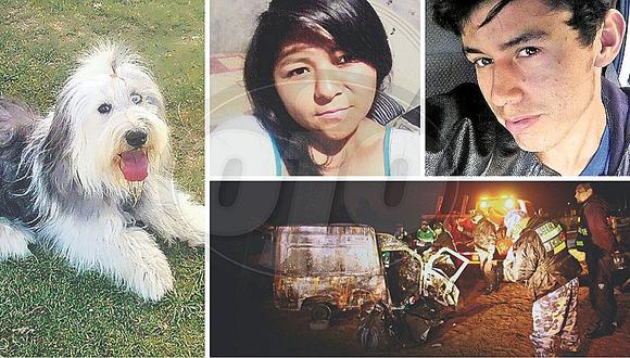 Enamorados y su perrito encuentran la muerte en violento accidente vehicular (FOTOS)