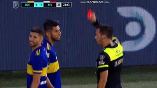 Carlos Zambrano vio la tarjeta roja y se fue expulsado en el Boca Juniors vs. River Plate│VIDEO