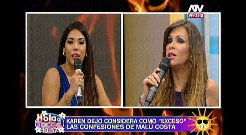 Malú Costa y Karen Dejo se dicen su vida en 'Hola a Todos'  