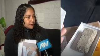 Mujer denuncia que compró celular por página web de reconocido supermercado, pero le entregaron una piedra 