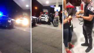 Policía lo "detiene" y él le propone matrimonio a su novia (VIDEO)