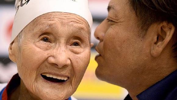 ​Japón: Nadadora de 101 años quiere competir hasta Tokio 2020