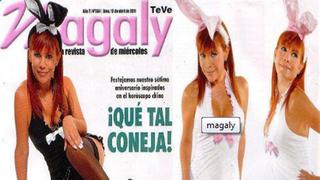 Magaly Medina se muestra como "Conejita de Playboy"