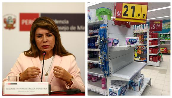 La ministra de Salud se pronunció respecto a la compra masiva de productos en supermercados antes casos de infectados por coronavirus. (Foto: GEC/Twitter)