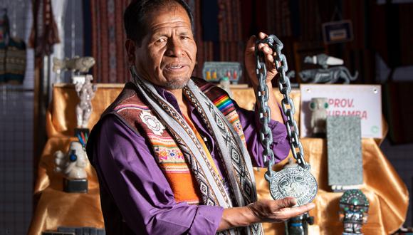 Para Dionicio Atau Meza, del distrito de Maras, provincia de Urubamba, es fundamental mantener el legado andino a través de su escultura. (Foto: Difusión)
