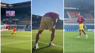 Gianluca Lapadula tuvo exigente primer entrenamiento en las filas de Cagliari | VIDEO
