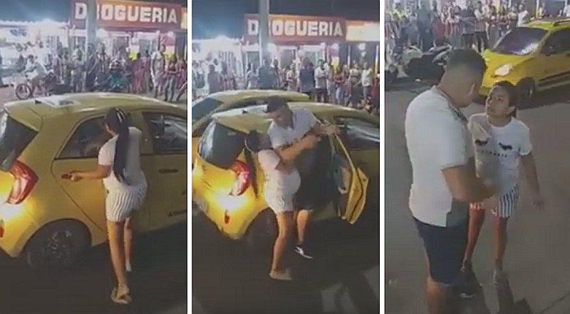 Mujer embarazada descubre a su pareja con otra mujer: armó escándalo en la calle (VIDEO)