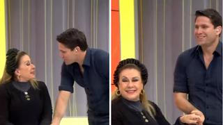 Laura Zapata hace sonrojar a Paco Bazán con atrevido piropo | VIDEO
