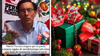Martín Vizcarra asegura que no puede comprar regalo de Navidad porque solo tiene una dosis de vacuna