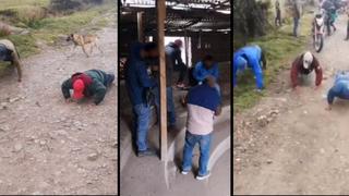 Cajamarca: ronderos irrumpen pelea de gallos y castigan con ejercicios a infractores