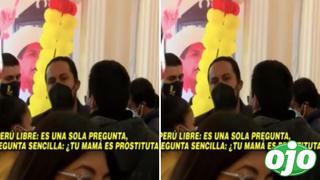 Integrante de Perú Libre insulta a periodista de Willax TV: “¿Tu mamá es prostituta?”