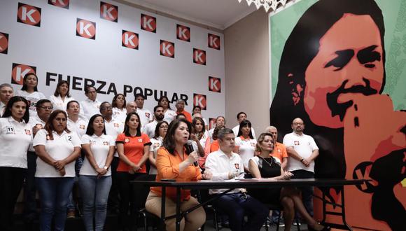Martha Chávez explica por qué Keiko Fujimori no acompaña a sus candidatos al Congreso | Fotos: Ángela Ponce