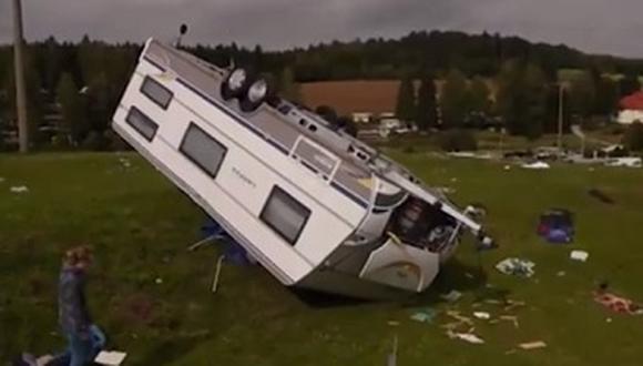 Tornado afecta un campamento de menores en Alemania [VIDEO]