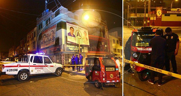 Intervienen a sujetos en mototaxi, estos disparan y dejan un policía herido en Ventanilla (FOTOS)