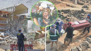 ¡Adiós mausoleo terrorista! Alcalde de Comas demolió polémico monumento funerario (FOTOS)