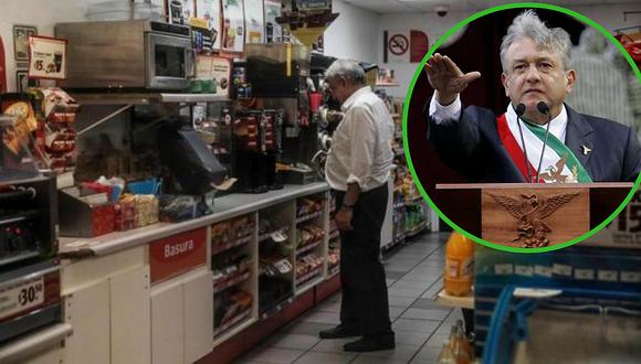 Presidente de México sorprende al ir a comprar café en una tienda local (FOTOS)
