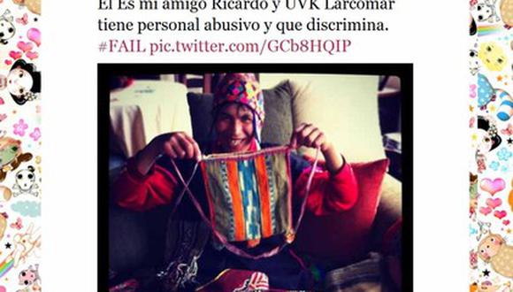 Acusan a UVK Larcomar de discriminar a joven de vestimenta andina