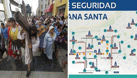 Semana Santa: Las calles que se cerrarán para el tránsito en el Cercado de Lima