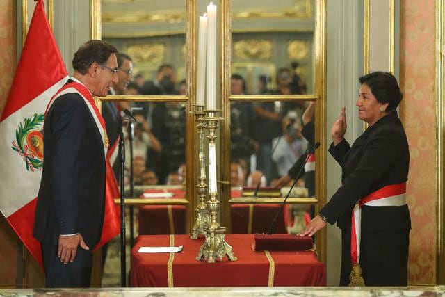 Así fue la juramentación de Susana Vilca como ministra de Energía y Minas. (Foto: Presidencia Perú)