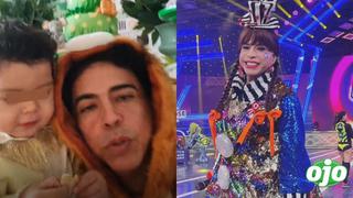 Ernesto Pimentel se disfraza de león y celebra los 2 años de su hijo Gael con fiesta infantil | VIDEO