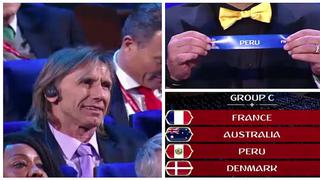 Rusia 2018: Ricardo Gareca y su reacción tras conocer a sus rivales (VIDEO)