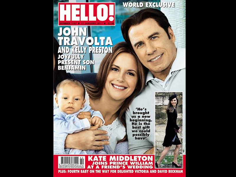 John Travolta y su esposa revelan las primeras imágenes de su bebé 
