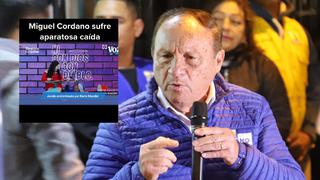 Candidato al Callao cae aparatosamente durante entrevista en vivo | VIDEO
