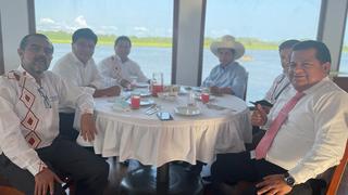 Guido Bellido comparte foto del almuerzo con Pedro Castillo e Iber Maraví en Iquitos