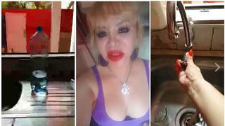 ¡A su peculiar estilo! Susy Díaz sufrió falta de agua y así suplicó a Sedapal (VIDEO)