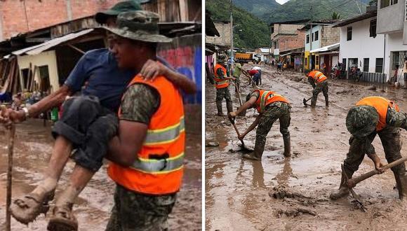Fuerzas Armadas realizan labores de rescate por desborde de ríos en Chanchamayo