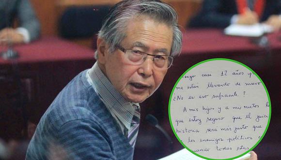 Alberto Fujimori envía carta a peruanos y cuestiona si no es suficiente los 12 años que pasó en prisión 