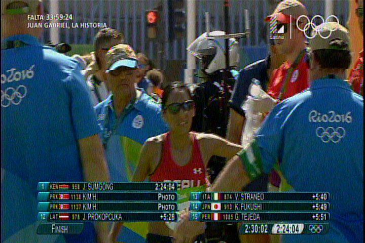 Río 2016: Gladys Tejeda queda en el puesto 15 en maratón femenina [VIDEO] 